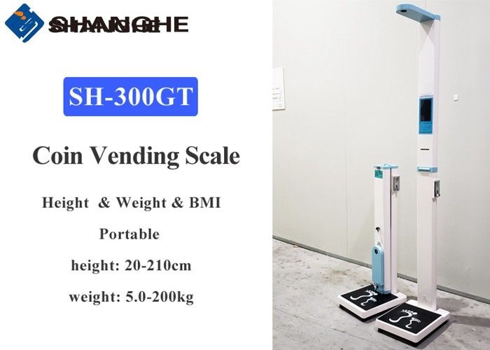 Balance Weighing Scales For Fat Person Losing Weight Used For Gym Ultrasonic Coino Perated Height And Weight Scale