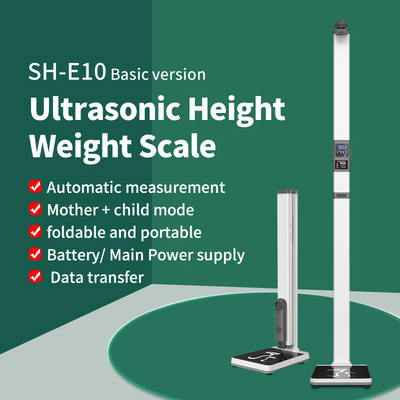 SH-E10 Height Weight BMI Smart Scale DC 12V 4 AA Batteries