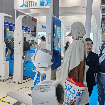 AI robot guides operation Health Checkup Vending Machine 