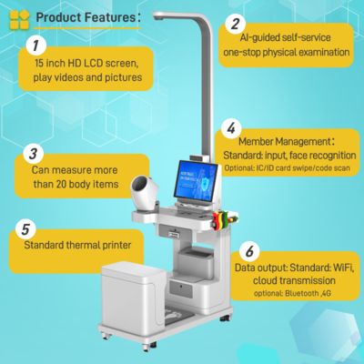 Medical Health Examination Kiosk Health Care Machine Medical Physical Check Self Service Interactive