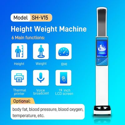 SH-V15 Intelligent Ultrasonic BMI Height and Weight Scale with Printer