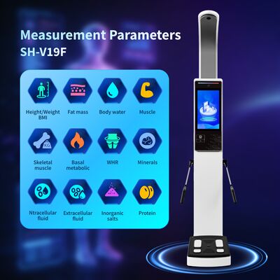 Ultrasonic Digital Height And Weight Scale Full Body Composition Analyzer For Precision Health Analysis