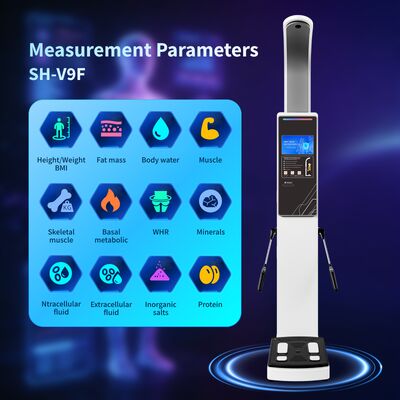 8 Electrodes Biopedancia Scale Dual Frequency Body Composition Weight Body Scan Analysis