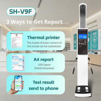 Body Comosition Machine Bioimpedance Weighing Scale BMI Body Fat Measuring Instruments With Tablet Big Screen