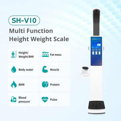 Self Service Health Kiosk Height Weight and Blood Pressure Scale for Pharmacy Body Composition Analyzer Machine