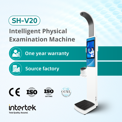 Advanced 19 Inch Android Advertising Multi Parameters Health Kiosk BMI Machine Body Height Weight Scale for Hospital