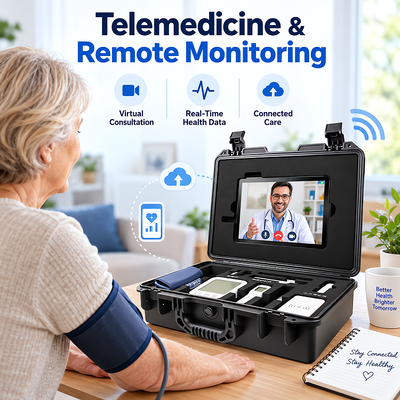 SH-203 Multifunctional Portable Health Station Community Clinic Portable Kiosk Medical Equipment with 11 Inch LCD Screen